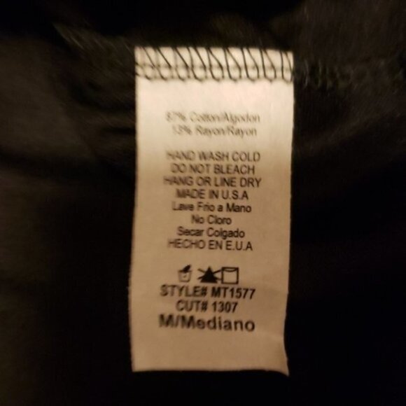 Mai Soli | Black Tie Sleeve Top Size Medium - Picture 6 of 6